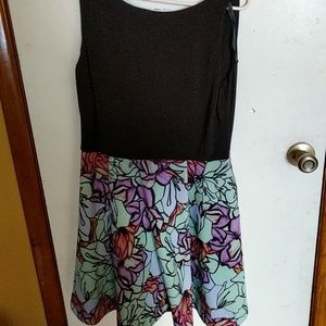 Party dress with gorgeous flower imagery